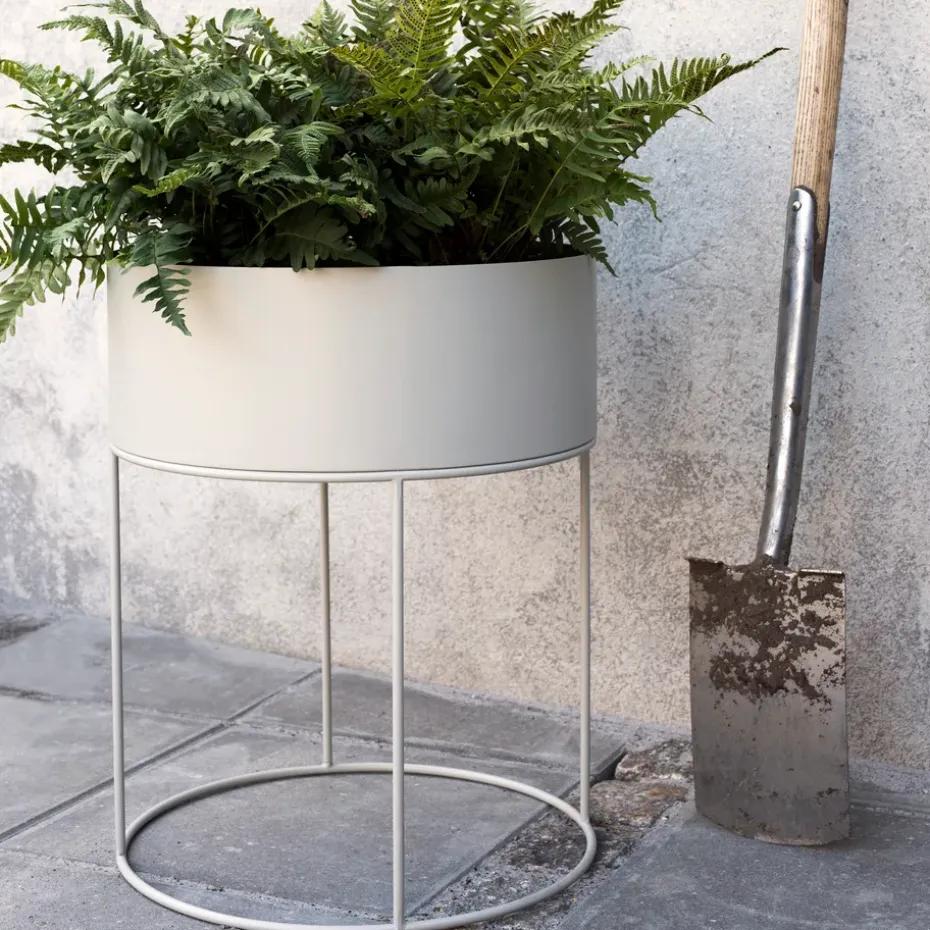 Ferm Living plant box round, cashmere