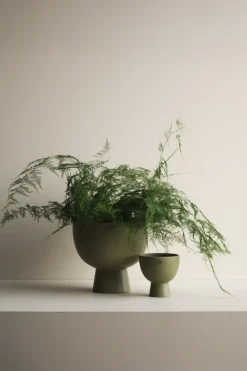 Figure flower pot Ø15 cm, Green