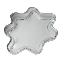 Filter decorative tray, Clear, Ø22x2 cm