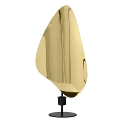 Flambeau candlestick 34 cm, Black-polished brass
