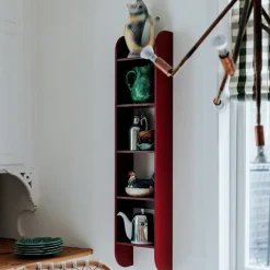 Flaneaur wall shelf 27x128 cm, Burgundy