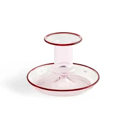 Flare candlestick, pink