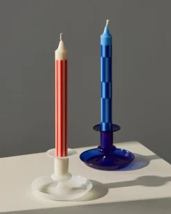 Flare candlestick, White