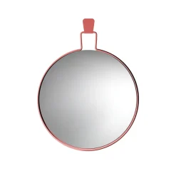 Flora mirror, Pink, Ø60 cm