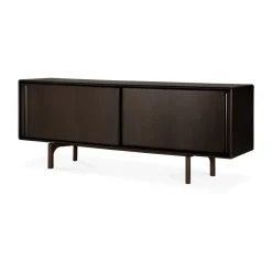 Flow sideboard, Rose brown mahogany, 224x82 cm