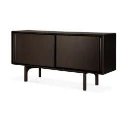 Flow sideboard, Rose brown mahogany, 168x82 cm
