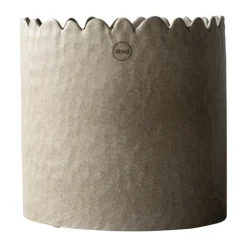 Flowery pot Ø20 cm, Beige