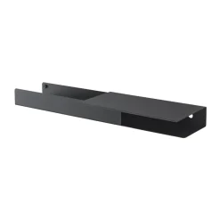 Folded platform shelf 62x5.4 cm, Black