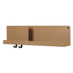 Folded shelf medium, Burnt orange