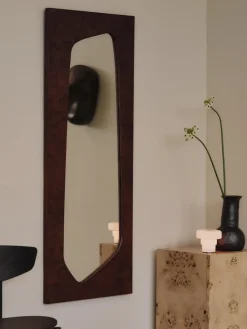 Folia mirror, Dark stained burl, 135 cm