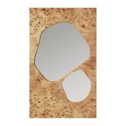 Folia mirror, Natural burl, 82 cm