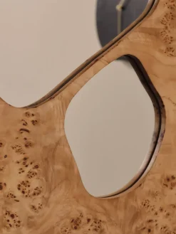 Folia mirror, Natural burl, 82 cm