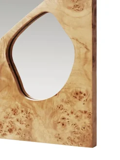 Folia mirror, Natural burl, 82 cm