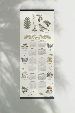 Forest Walk calendar 2026, 35x90 cm