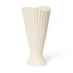 Fountain vase 23 cm, Off white
