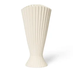 Fountain vase 23 cm, Off white