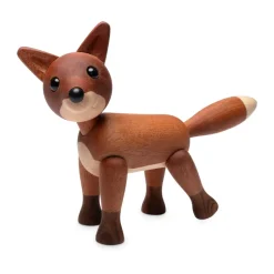 Foxy fox decoration 12 cm, Mahogany