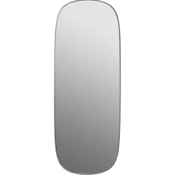 Framed mirror large, Taupe-clear, 118x44,5