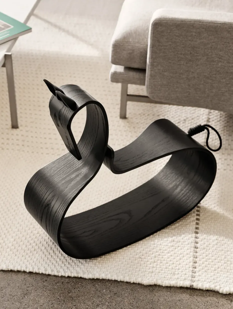 Fritz Hansen Rocking Horse, Black ash