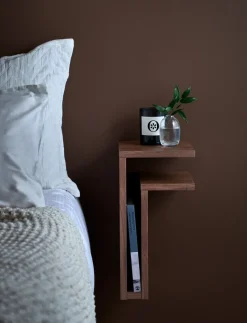 F-shelf wall shelf walnut, shelf - right