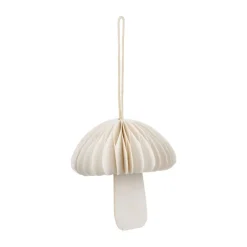Fungi Christmas tree decoration, Off white