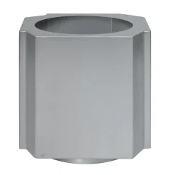 Funki pot L 52 cm, Brushed Aluminium