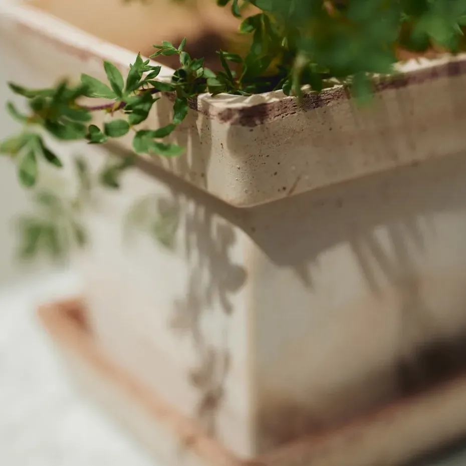 Gaia raw pot, Pink, Ø21 cm