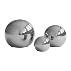 Gallery Balls decoration 3 pieces, Chrome