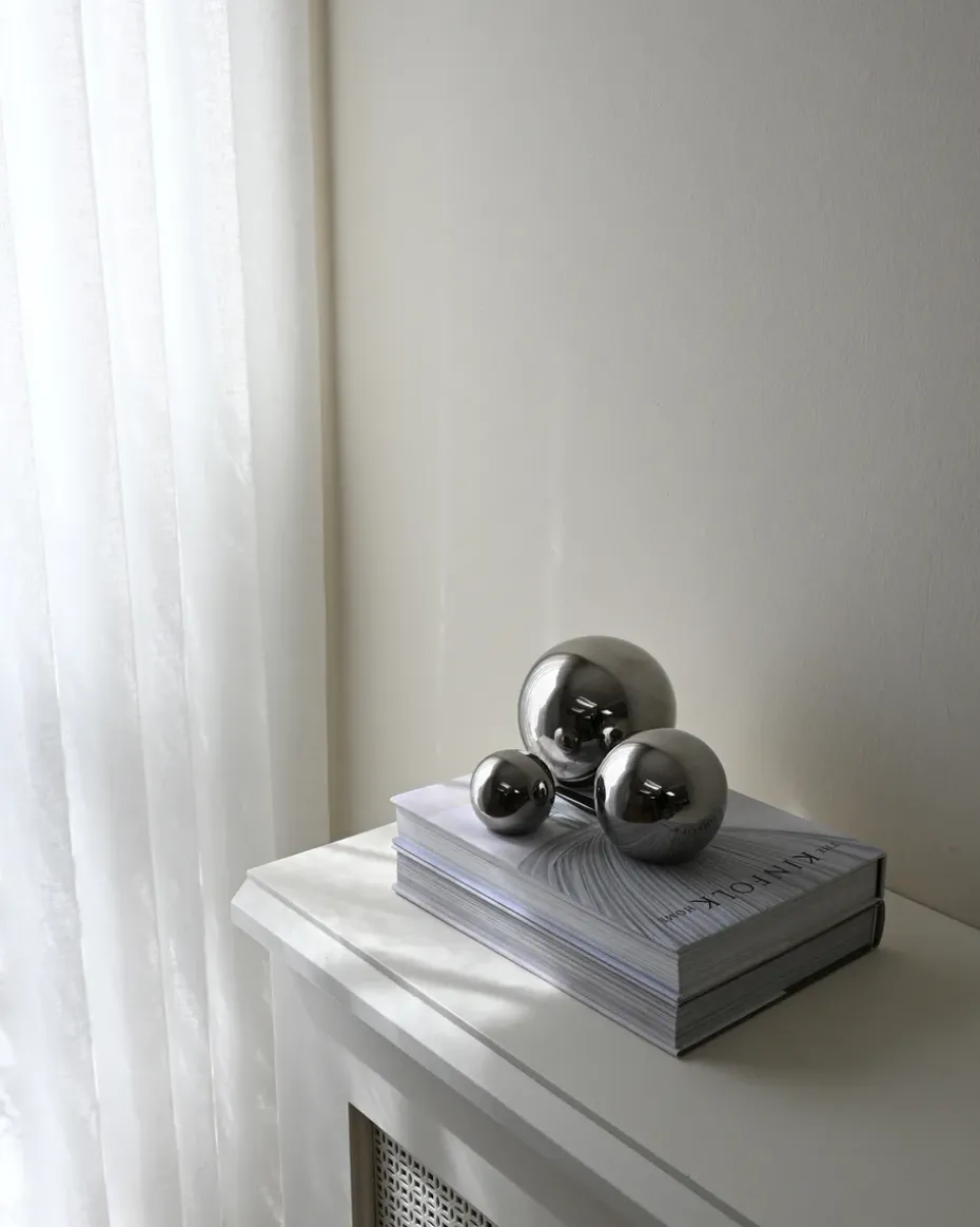 Gallery Balls decoration 3 pieces, Chrome