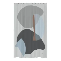 Gallery shower curtain 150x200 cm, Light grey