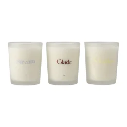 Gift wrap scented candle 70g 3-pack, Stream/Glade/Meadow