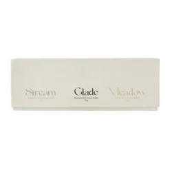 Gift wrap scented candle 70g 3-pack, Stream/Glade/Meadow