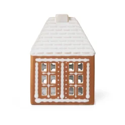 Gingerbread candle holder small 11 cm, Brown