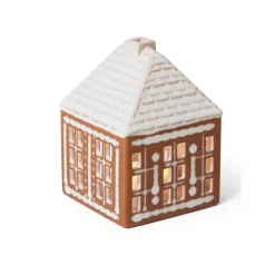 Gingerbread candle holder small 11 cm, Brown