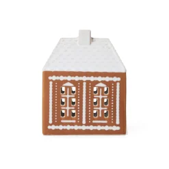 Gingerbread candle holder medium 15 cm, Brown