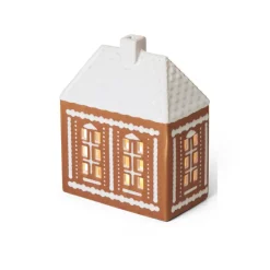 Gingerbread candle holder medium 15 cm, Brown