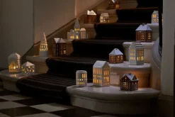 Gingerbread candle house, Christmas barn 11.5 cm