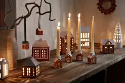 Gingerbread Christmas hanging 5 cm 2-pack, Brown