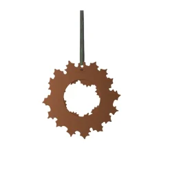 Gingerbread Christmas wreath Ø18.5 cm, Brown