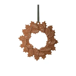 Gingerbread Christmas wreath Ø18.5 cm, Brown