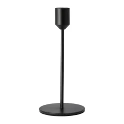 Glare candle holder 18 cm, Black