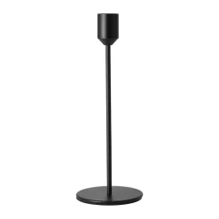 Glare candle holder 22 cm, Black
