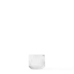 Glass tealight holder Ø6.7 cm, Clear