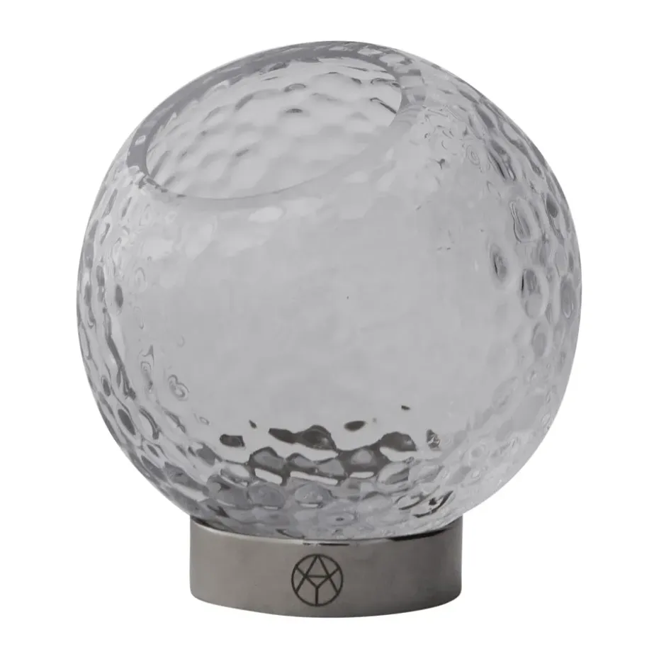 Globe bubbles vase Ø10 cm, Clear