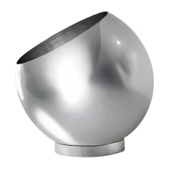 Globe flowerpot Ø17 cm, Silver