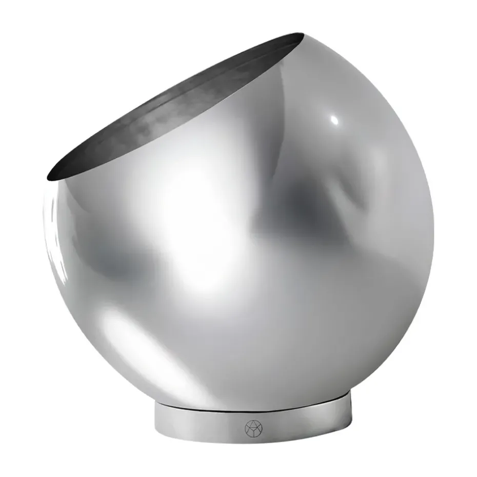Globe flowerpot Ø17 cm, Silver