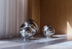 Globe flowerpot Ø17 cm, Silver