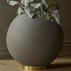 Globe flowerpot Ø37 cm, Taupe