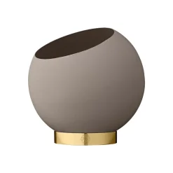 Globe flowerpot Ø17 cm, Taupe
