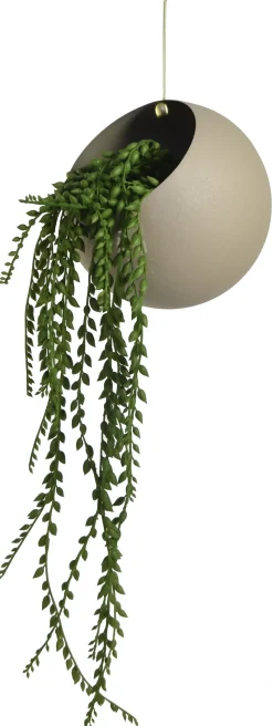 GLOBE hanging pot Ø21 cm h32 cm, Taupe